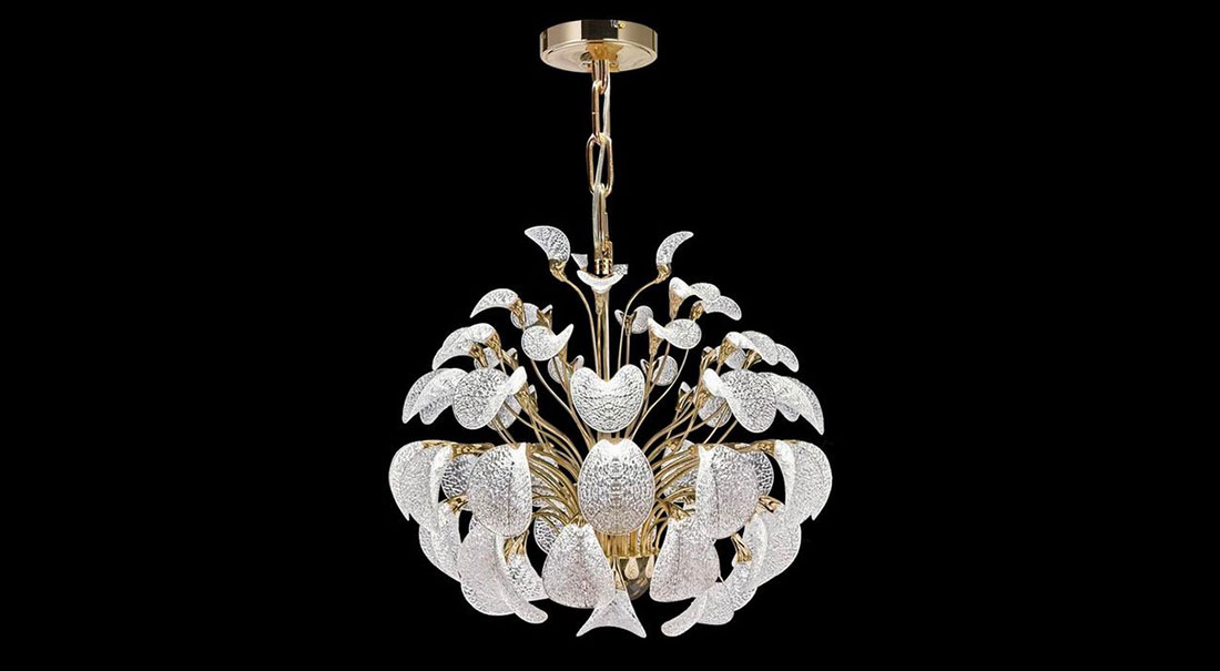 Chandelier with black background